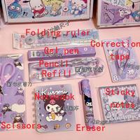Gambar 9Pcs/Set Sanrio Set Kuromi Eraser Pencil Sticky Note Correction tape Stationery Set Kids Top School Office Writing Supplies Gift dari Bete R Mall undefined 2 Tokopedia