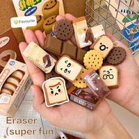 Gambar Cartoon Fun Snack Eraser Cute Cookies Bread Chocolate Shape Eraser Kawaii Girls for Gifts Students Stationery School Supplies dari Toko VULUSe undefined 1 Tokopedia