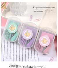 Gambar Mini Morandi Color Metal Stapler Set with Staples Binding Tools Stationery Office School Student Supplies 2023 New dari Hussen Store undefined 4 Tokopedia