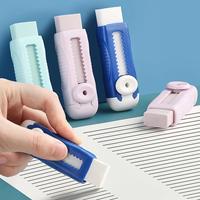 Gambar Colored Push Pull Rubber Erasers Simple Sliding Retractable Pencil Eraser For Students Drawing Stationery School Office Supplies dari Toko KLotontong Shop undefined 4 Tokopedia