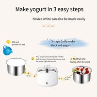 Gambar 1000ML 20W Yogurt Maker Mini Automatic Yogurt Machine Household DIY Tools Stainless Steel Tank Home Kitchen Appliances 그릭요거트 메이커 dari Hussen Store undefined 2 Tokopedia