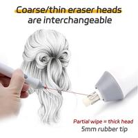 Gambar Electric Eraser Art Eraser With Refill Sketch Pencil Multi-function Writing Correction School Stationery Office Supplies dari Orphan STOREE undefined 3 Tokopedia