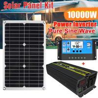 Gambar 10000W 12/24/48V To 110/220V Solar Panel Kit Pure Sine Wave Power Inve dari Sodaco store undefined 1 Tokopedia