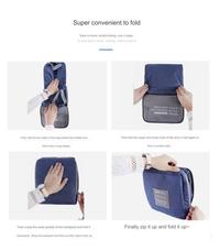 Gambar PREMIUM Aksesoris travel lipat backpack bagus, Foldable travel bag tas lipat - Bpack Navy dari TOKO BUBUI undefined 2 Tokopedia