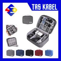 Gambar PREMIUM Travel Bag Organizer/Tas Aksesoris Gadget Waterproof - Abu-abu dari TOKO BUBUI undefined 5 Tokopedia