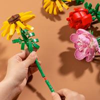 Gambar Deli Building Block Flower Kit DIY Eternal Flower Bundle Set Home dari Keisyastor undefined 4 Tokopedia