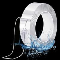 Gambar Double-sided Tape Reusable Transparent Nano Tape Double-sided Waterproof Tape Adhesive Tape for Kitchen Bathroom Home and Office dari The Joker Groub undefined 2 Tokopedia