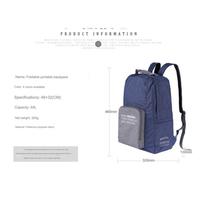 Gambar PREMIUM Aksesoris travel lipat backpack bagus, Foldable travel bag tas lipat - Bpack Navy dari TOKO BUBUI undefined 5 Tokopedia