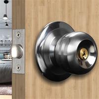 Gambar Round Ball Privacy Door Knob Set Bathroom Handle Lock With Key For Home Door Lock Hardware Supplies New dari Tech Vlog undefined 1 Tokopedia