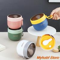 Gambar 600ml Insulated Soup Cup with Spoon Stainless Steel Lunch Box Sealed Breadfast Oatmeal Cup Thermo Food Container Bowl Portable dari KITRNIO SATYA25 undefined 1 Tokopedia
