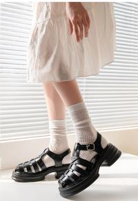 Gambar Kaos Kaki  Wanita Kaca Tipis Model Korea Jepang Panjang Pertengahan Betis - PutihSusuPolos dari Taltas Sely undefined 4 Tokopedia