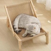 Gambar New Cat Chair Pet Sisal Bed Adjustable Recliner Portable Puppy Sleeping Nest House Comfort Nestapply To 10kg Cat Dog Supplies dari sepatubarru undefined 2 Tokopedia
