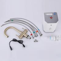 Gambar New Home Direct Drinking Pure Faucet Set 304 Brushed Gold Cold and Hot Dual Use Kitchen Boiling Water Faucet dari the beauty of the eyes undefined 3 Tokopedia