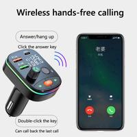 Gambar Car Bluetooth 5.0 FM Transmitter Wireless Handsfree Audio Receiver Car MP3 Player 2USB Fast Charger Car Electronics Accessories dari AKSESORIS HUSNAAA77 undefined 5 Tokopedia