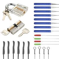 Gambar Locksmith Tools Supplies Practice Transparent Lock Hand Tools Pick Set with Practice Locks Wrench Removal Hooks dari ipingshafiya undefined 1 Tokopedia