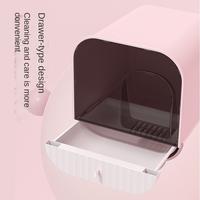 Gambar 2023 Cat Litter Villa-style Large Litter Box Fully Enclosed Cat Toilet Drawer-Type Splash-Proof Litter Box Cat Cleaning Supplies dari katuk tuknure masera undefined 5 Tokopedia