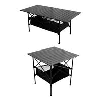 Gambar Camping Table Folding Table Ultralight Aluminum Furniture with Carrying Bag Picnic Table for BBQ Picnic Hiking Garden Beach dari makana ri undefined 2 Tokopedia