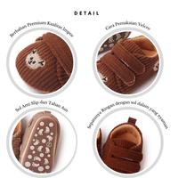Gambar Bestdeal Sepatu Original Premium Bayi Anak Laki-Laki Perempuan Prewalker Cewek Cowok Balita Motif Bear Usia 6 12 Bulan 1 Tahun Import Impor Bahan Premium PW2343 - WhiteStripe, 11 dari BestDeal Kids Closet undefined 2 Tokopedia
