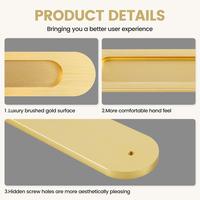 Gambar 7 In Gold Recessed Finger Flush Pulls for Pocket Closet Sliding Barn Door Handle Hardware Brushed Aluminum Alloy Oval Door Pulls dari AKSESORIS AMIRR undefined 3 Tokopedia