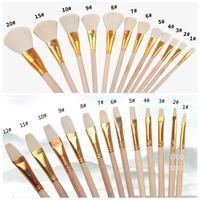 Gambar 12pcs Wool Brush Set for Ceramic Glaze/painting Coloring Watercolor Paint Acrylic Craft DIY Painting Pen Art Supplies dari kararas cholate38 undefined 4 Tokopedia
