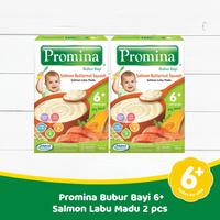 Gambar 2pcs - Promina Bubur Bayi 6+ Salmon Labu Madu Box 120 Gr dari Littlee Love Baby undefined 1 Tokopedia