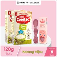Gambar CERELAC Bubur Bayi Kacang Hijau Box Usia 6-24 bulan 120g x 2pcs Free dari Littlee Love Baby undefined 1 Tokopedia