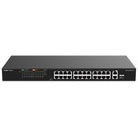 Gambar RUIJIE REYEE RG-ES126FGS-LP 24 PORT 10/100 MBPS WITH 2 PORT GIGABIT UNMANAGED 180W POE SWITCH METAL CASE dari cctvdahua undefined 2 Tokopedia