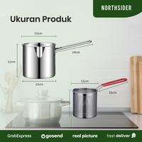 Gambar Panci goreng deep fryer pot strainer stainless rebus mie 1200ml B-304 dari perkakas dapoer undefined 5 Tokopedia