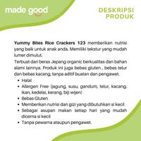 Gambar Yummy Bites Rice Crackers 123 - Snack Biskuit Bayi Sehat 1+ tahun 50gr - Apple dari Littlee Love Baby undefined 3 Tokopedia
