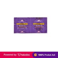 Gambar Vitacimin 500 mg Rasa Blueberry 2 Tablet - Vitamin C - Halodoc dari Apotek Halomedika Tirta Raya Sidoarjo undefined 1 Tokopedia