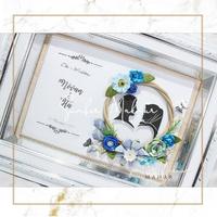 Gambar Ukuran 35x45 Bingkai mahar pernikahan / Frame mahar rustic / Mahar - Biru, Biasa, putih polos dari NN Mahar Pernikahan undefined 2 Tokopedia