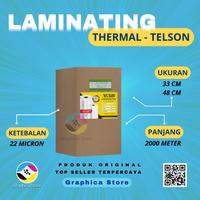 Gambar Plastik Laminasi A3+ | Plastik Laminating Panas | Bahan Laminasi Roll TELSON - 33 CM, Matte dari Graphica Store undefined 3 Tokopedia
