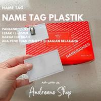 Gambar Name Tag Plastik Name Badges dari Andreane Shop undefined 1 Tokopedia