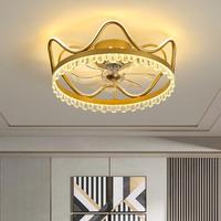 Gambar DREAMY LIGHTING Lampu Kipas Mahkota Lampu Hiasan Pajangan Crown Fan Light Mewah  GOLD - GOLD dari DREAMY LIGHTING undefined 1 Tokopedia