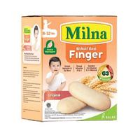 Gambar MILNA BISKUIT BAYI 6+ 130g / UNTUK 6 BULAN KEATAS BABY FINGER 8+ snack dari KripikGass undefined 4 Tokopedia