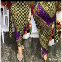 Gambar set kamen + selendang jaguar premium tebal - ungu catur, XXL dari toko harummanis78 undefined 4 Tokopedia