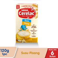Gambar Nestle Cerelac 6+ kacang hijau/beras merah/apel,jeruk&pisang 120gr dari Manja Baby undefined 1 Tokopedia