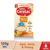 Gambar Nestle Cerelac 6+ kacang hijau/beras merah/apel,jeruk&pisang 120gr dari Manja Baby undefined 4 Tokopedia