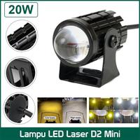 Gambar Lampu Tembak Sorot LED Laser 1 2 3 Mata 20W 25W 35W WATT 2 WARNA Lampu Tembak Kendaraan Motor Mobil SQL DC 12-85V Volt 25 Watt Dekat Jauh High Low Super Terang Waterproof Body Besi - 2 Mata - 25W dari Sie Ibin Store undefined 2 Tokopedia