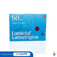 Gambar LAMICTAL 50 MG BOX 30 TABLET dari Apotek Nurahmi. undefined 1 Tokopedia