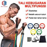 Gambar TALI KEBUGARAN MULTIFUNGSI RESISTANCE BAND SET 11 IN 1 KARET ELASTIS PANJANG GYM TALI dari rorogiftt undefined 3 Tokopedia