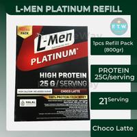 Gambar PREMIUM L-MEN PLATINUM 800gr Choco Latte - 25g protein LMEN Refill Pack L Men dari Lumintu Jaya Beton undefined 1 Tokopedia