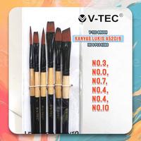 Gambar Kuas V-TEC tipe A520/ 6 SET / Kuas Lukis VTEC / Brush for Watercolor Acrylic, Oil / 6 Ukuran V Tec No. 3 No. 0 No. 7 No. 4 No. 4 No. 10 dari Grosir ATK Stationery undefined 3 Tokopedia