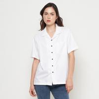 Gambar Kemeja Wanita Basic Hawaii Lengan Pendek Putih OLR095 - M dari Dancus undefined 1 Tokopedia