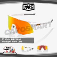 Gambar Sunglasses 100% S3 White, Hiper Red Multilayer Mirror Lens Promo dari prasty33 undefined 1 Tokopedia
