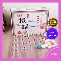 Gambar ALAT BEKAM KOP ANGIN LENGKAP 12 dan 24 + PEN BEKAM STAINLESS + JARUM BEKAM 21G 100 PCS dari cahyo bidarri undefined 1 Tokopedia