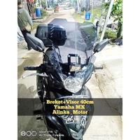 Gambar PAKET Breket+Visor 40cm V1 YAMAHA MX | MX NEW | MX KING Variasi MX Mx Modifikasi MX touring - Breket+Visor, Putih (Clear) dari nawangknalpot undefined 1 Tokopedia
