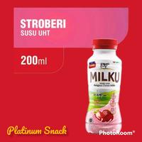 Gambar FAVORITE| MILKU Susu UHT | Susu Siap Minum Coklat | Strawberry Premium 12 btl x 200 ML dari ELIYAHSHOP5775 undefined 3 Tokopedia