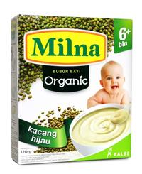Gambar GASSS| Milna Bubur Organik 6 Bulan Beras Merah / KACANG HIJAU 120gr dari YUSUFSHOP9877 undefined 2 Tokopedia