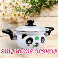 Gambar Panci Enamel Tutup Kaca Merek Maspion Hello Panda 22cm dari TokoTrift22 undefined 2 Tokopedia